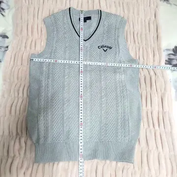 Callaway 캘러웨이 케이블 니트 베스트 그레이 M