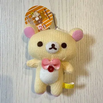 코리락쿠마 스트랩 아미구루미풍 볼체인 달린 봉제 인형