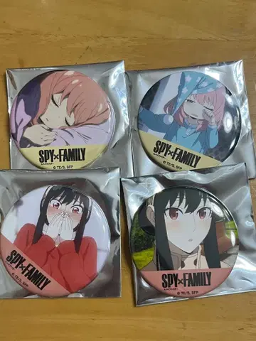 SPY x FAMILY 캔뱃지 4개 세트