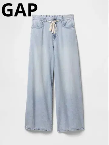 GAP 미드라이즈 슈퍼라이트 풀온 배기 데님