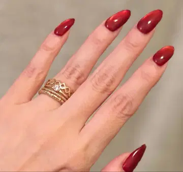 아쉬페프랑스 골드 컬러 스태킹 반지 4개 세트 10~11호