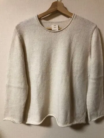 PUENTE 푸엔테 라운드넥 스웨터 손뜨개질 알파카