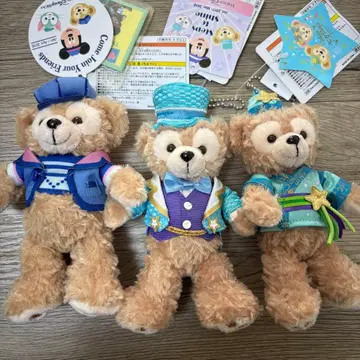 더피 인형 배지 키링 3개 세트