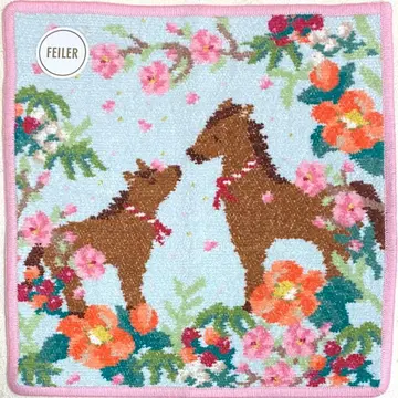 페이러 타월 손수건 우마 2026 페일 블루 x 페일 핑크