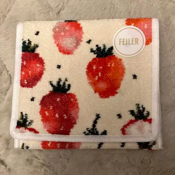 페이러 스트로베리 도트 손수건 파우치