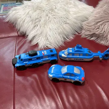 경찰 차량 세트 (순찰차, 헬리콥터, SWAT)