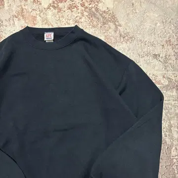 90's USA제 GFC 블랭크 맨투맨 트레이닝복 무지 블랙 XL