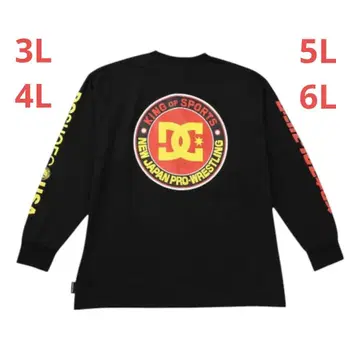 DCSHOES x 신일본 프로레슬링 콜라보 NJPW 긴팔T셔츠 9ta