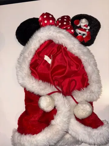 미니 팬캡 크리스마스 빨간색 레어