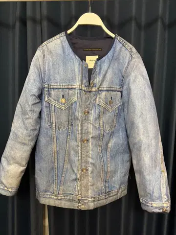 TATA x HEFD 다운 자켓 데님 자켓 전사