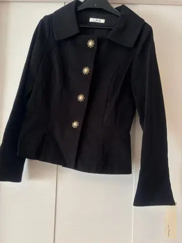 택 포함 새상품 petipoudre 프티 푸들 블랙 자켓 스콧 클럽