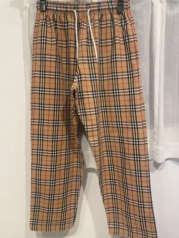 체크 팬츠 깅엄 체크