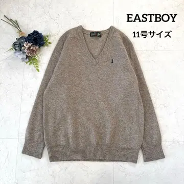 새상품급 이스트 보이 EASTBOY V넥 스웨터 11호 브라운