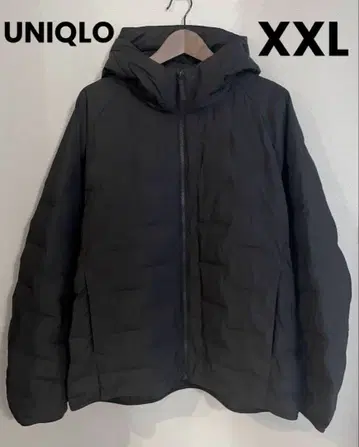 레어 사이즈 [UNIQLO] 퍼프 테크 파카 웜 패디드 블랙 XXL