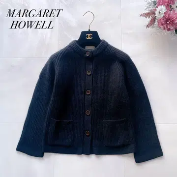 새상품급 고급 마가렛호웰 캐시미어 혼방 니트 가디건 네이비