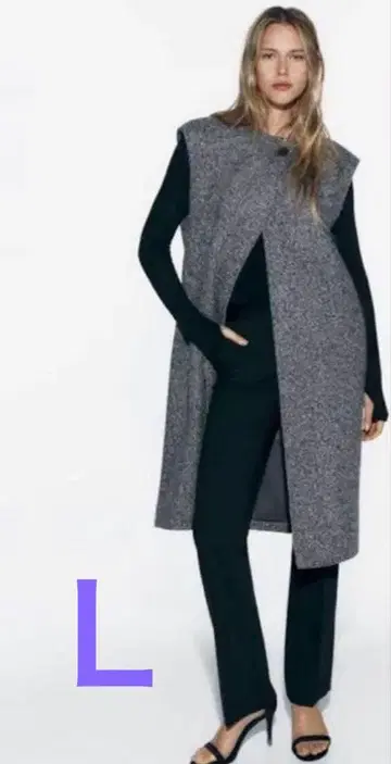 자라 롱 소프트 베스트 L