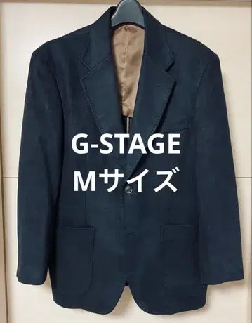 G-STAGE 스웨이드풍 지스테이지 테일러드 재킷 M 사이즈 블랙