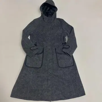 아비렉스벨 밀리터리 코트 파이핑 롱 코트 여성용