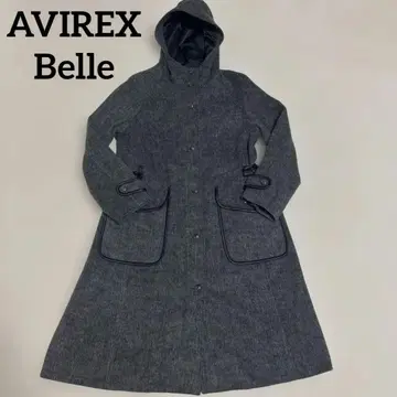 아비렉스벨 밀리터리 코트 파이핑 롱 코트 여성용