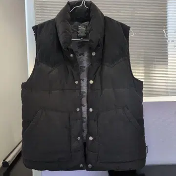 워크맨 WORKMAN 두꺼운 원단 다운 베스트 필드코어 M 사이즈 블랙