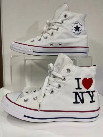 미사용 새상품 CONVERSE 올스타 I LOVE NY 하이컷 24.5