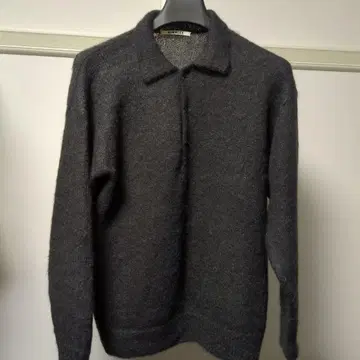 23AW BRUSHED SUPER KID MOHAIR KNIT POLO