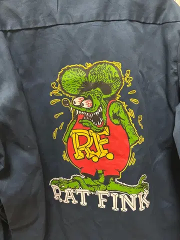 Dickies RAT FINK 콜라보 긴팔 워크 셔츠