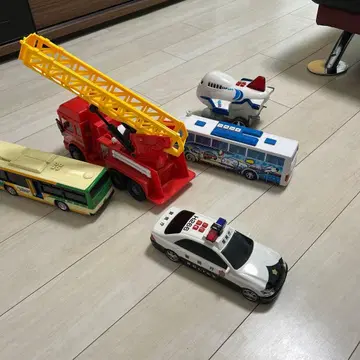 완구 차량 세트 소방차 버스 경찰차 비행기
