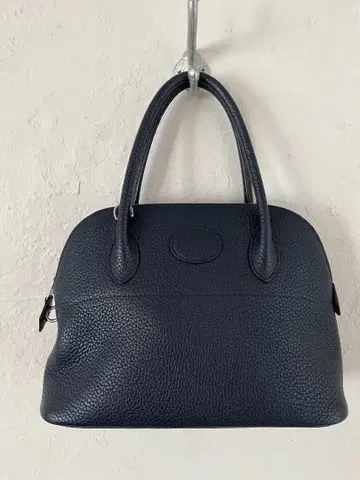 4U 프리미엄 27사이즈 부가티 천연 가죽 백 네이비 마카롱