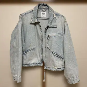 ZARA 데님 자켓 라이트 블루