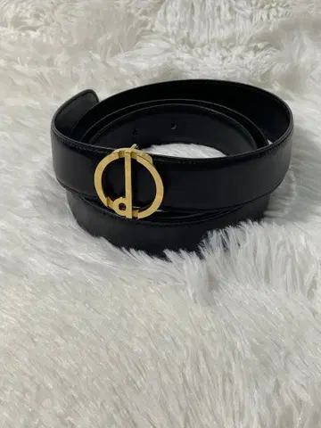 새상품급 dunhill 골드 로고 가죽 벨트 블랙 천연 가죽 이탈리아제