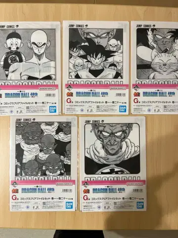 드래곤볼 클리어 파일 5장 세트