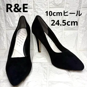 세일 [ 빅 사이즈 ] R&E 스웨이드 하이힐 블랙 24.5