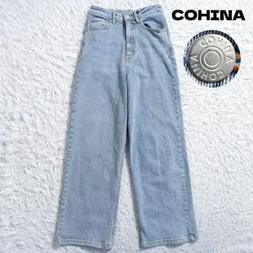 COHINA DENIM 코히나 세미 와이드 스트레이트 regular XS