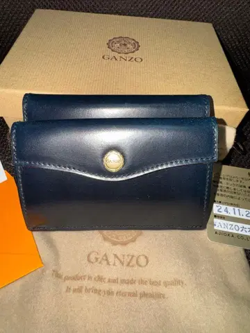 [ 미사용 ] ganzo 롯폰기점 한정판 스마트 3단 폴더형 지갑