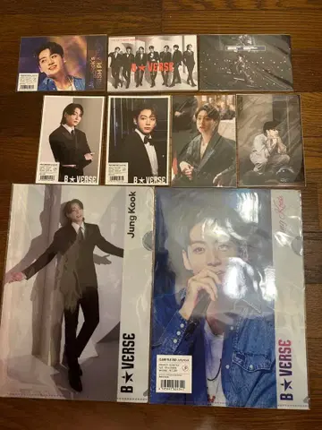 Jung Kook BVERSE, golden 포토 카드, 클리어 파일