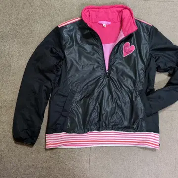 VIVA HEART 집업 자켓 A2 블랙/핑크