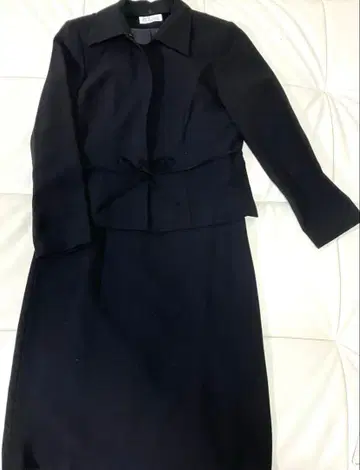 블랙 포멀 원피스 자켓 셋업 블랙 LL 사이즈