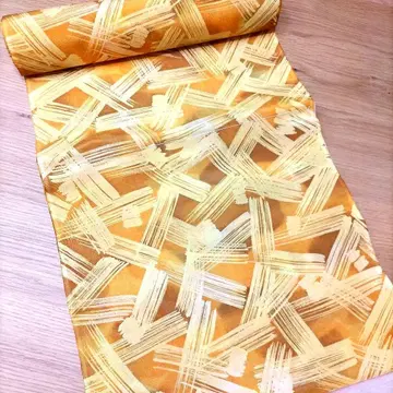 겉옷용 실크 옷감 겉옷감 860cm 옐로우 컬러 리메이크 핸드메이드