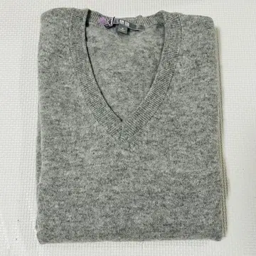 UNIQLO 그레이 V넥 스웨터 M 남성용