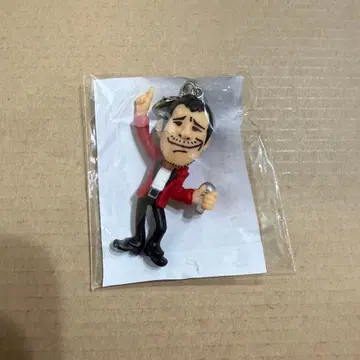 미사용 새상품 야자와 에이요시 캐릭터 키링 빨간색