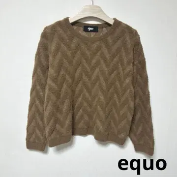 새상품급 equo 니트 스웨터 상의 일본제