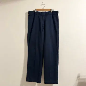 USA 기획 Dickies 874 워크 팬츠 네이비 센터 프레스 34