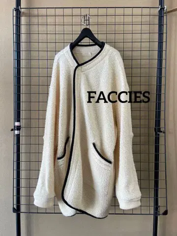 FACCIES 파치즈 울 라이너 코트 노카라 자켓