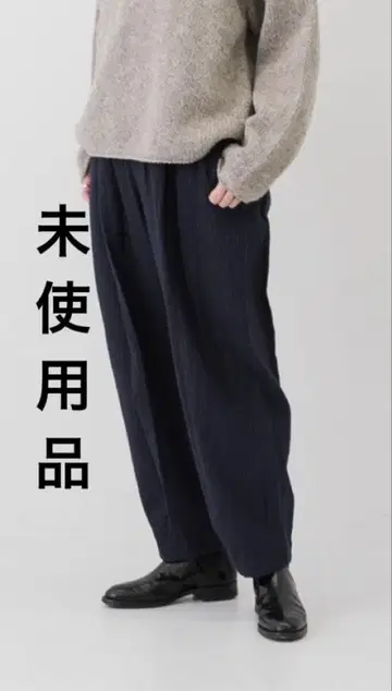 미사용품 카구레 핀스트라이프 이지 팬츠