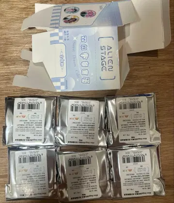 에이리언 스테이지 캔뱃지 중국 카페 6세트