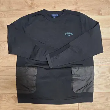 캘러웨이 블랙 긴팔 스웨터 사이드 포켓 포함