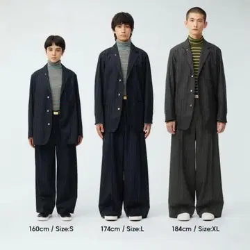 뷰티풀 피플 GU 셋업 XXL 사이즈 다크 그레이