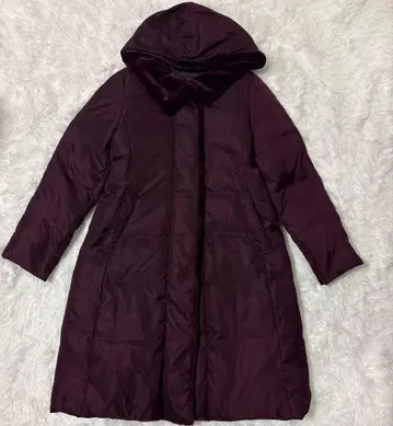 ina gracia 이나그라시아 후드 디노스 다운 코트 보르도 빨간색