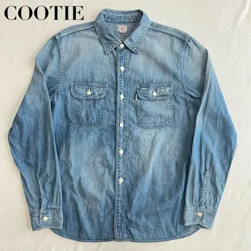 COOTIE 쿠티 데님 셔츠 워크 셔츠 일본제 워시 가공